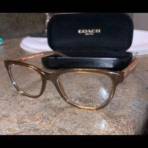 Coach HC 6072 5328 Brown Glitter Eyeglass Frames